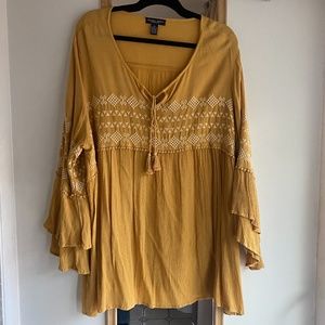 Women's 3X Mustard Color Top